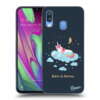 Picasee Samsung Galaxy A40 A405F Hülle - Transparentes Silikon - Believe In Unicorns