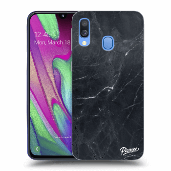 Hülle für Samsung Galaxy A40 A405F - Black marble