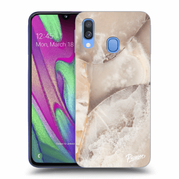 Hülle für Samsung Galaxy A40 A405F - Cream marble