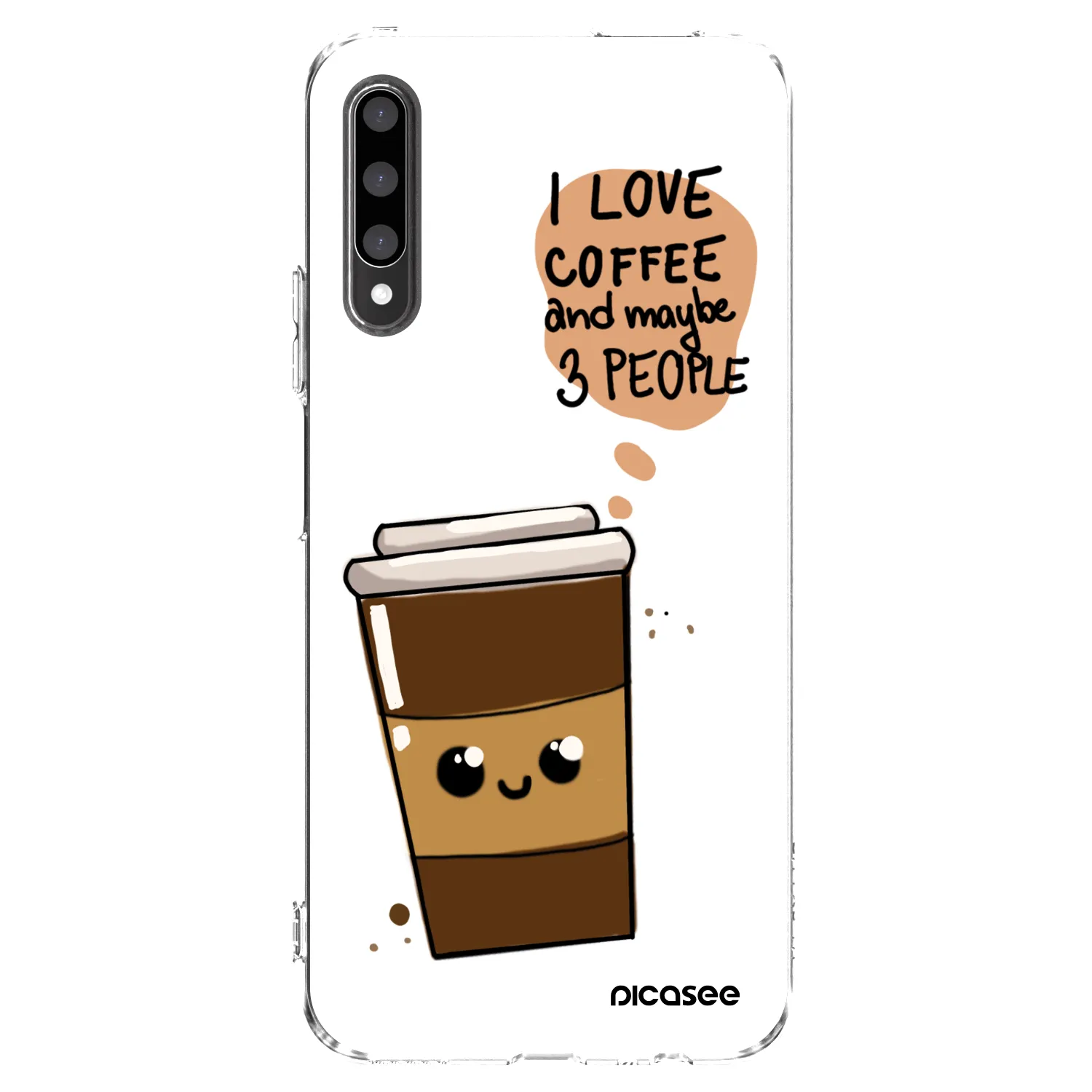 Picasee Honor 9X Pro Hülle - Transparentes Silikon - Cute coffee