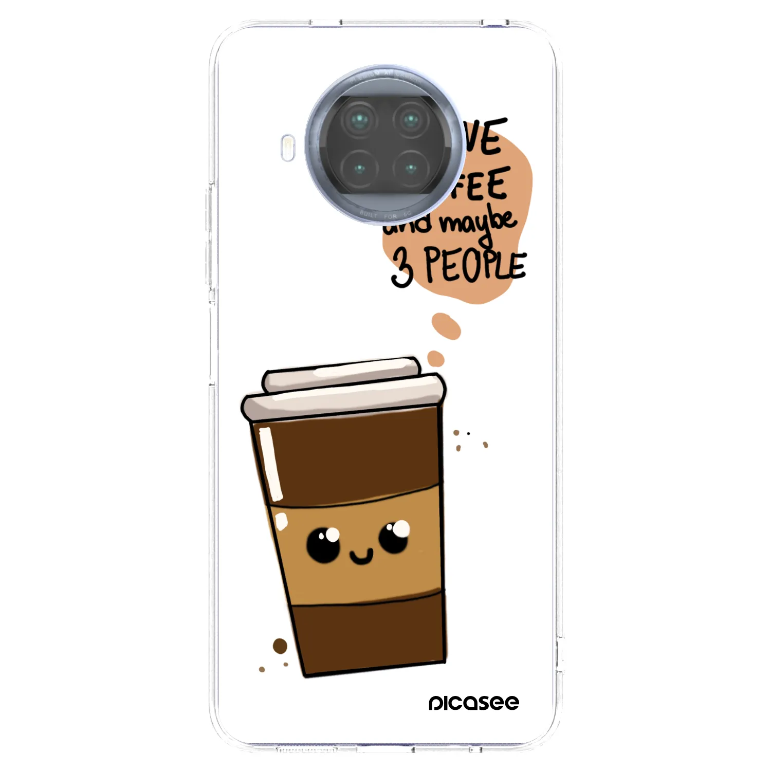 Picasee Xiaomi Mi 10T Lite Hülle - Transparentes Silikon - Cute coffee