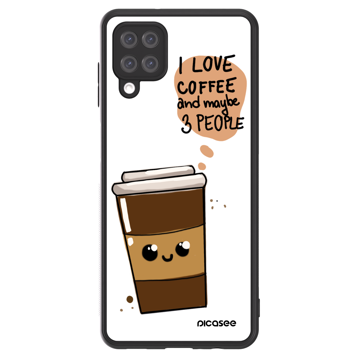 Picasee ULTIMATE CASE für Samsung Galaxy A12 A125F - Cute coffee