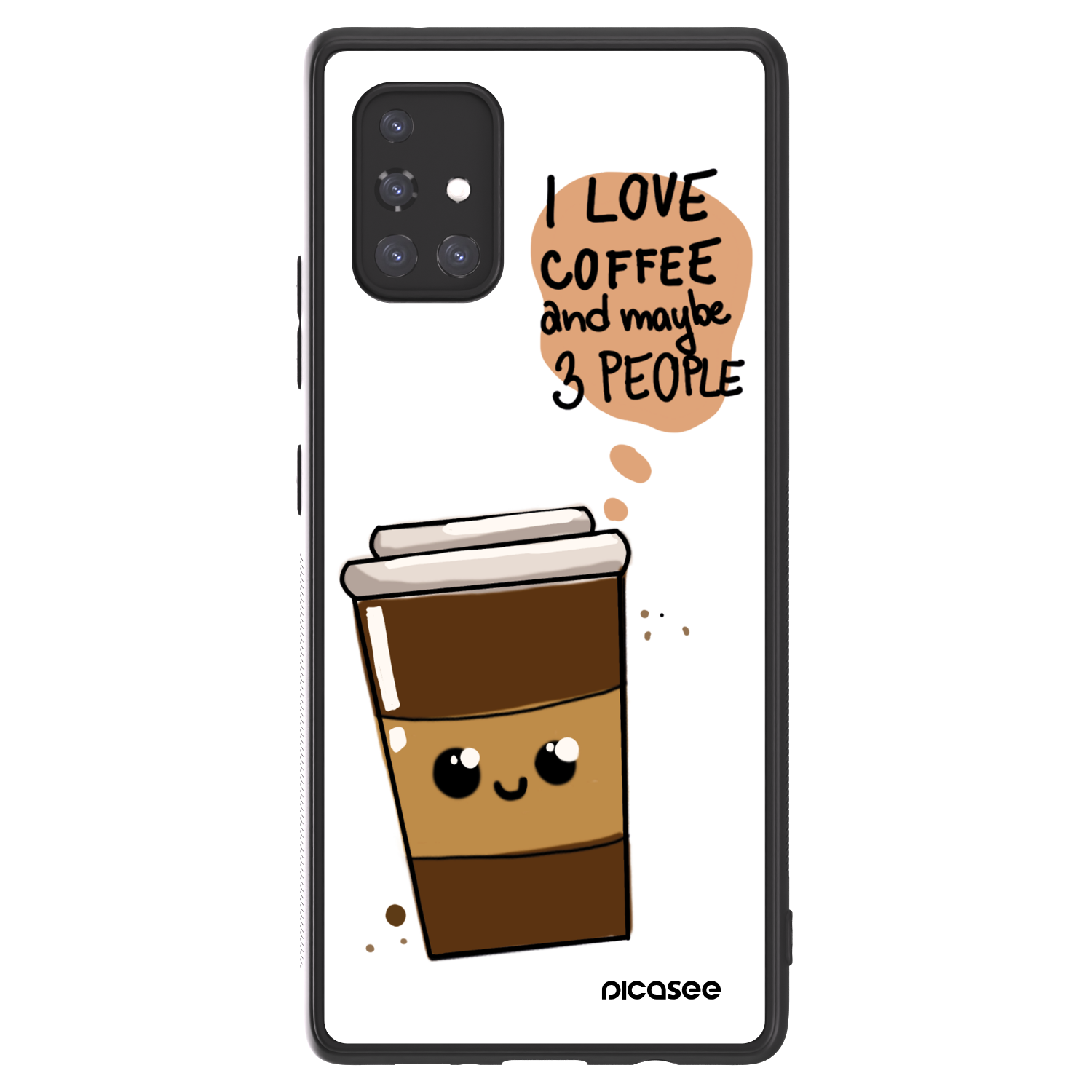 Picasee ULTIMATE CASE für Samsung Galaxy A71 A715F - Cute coffee
