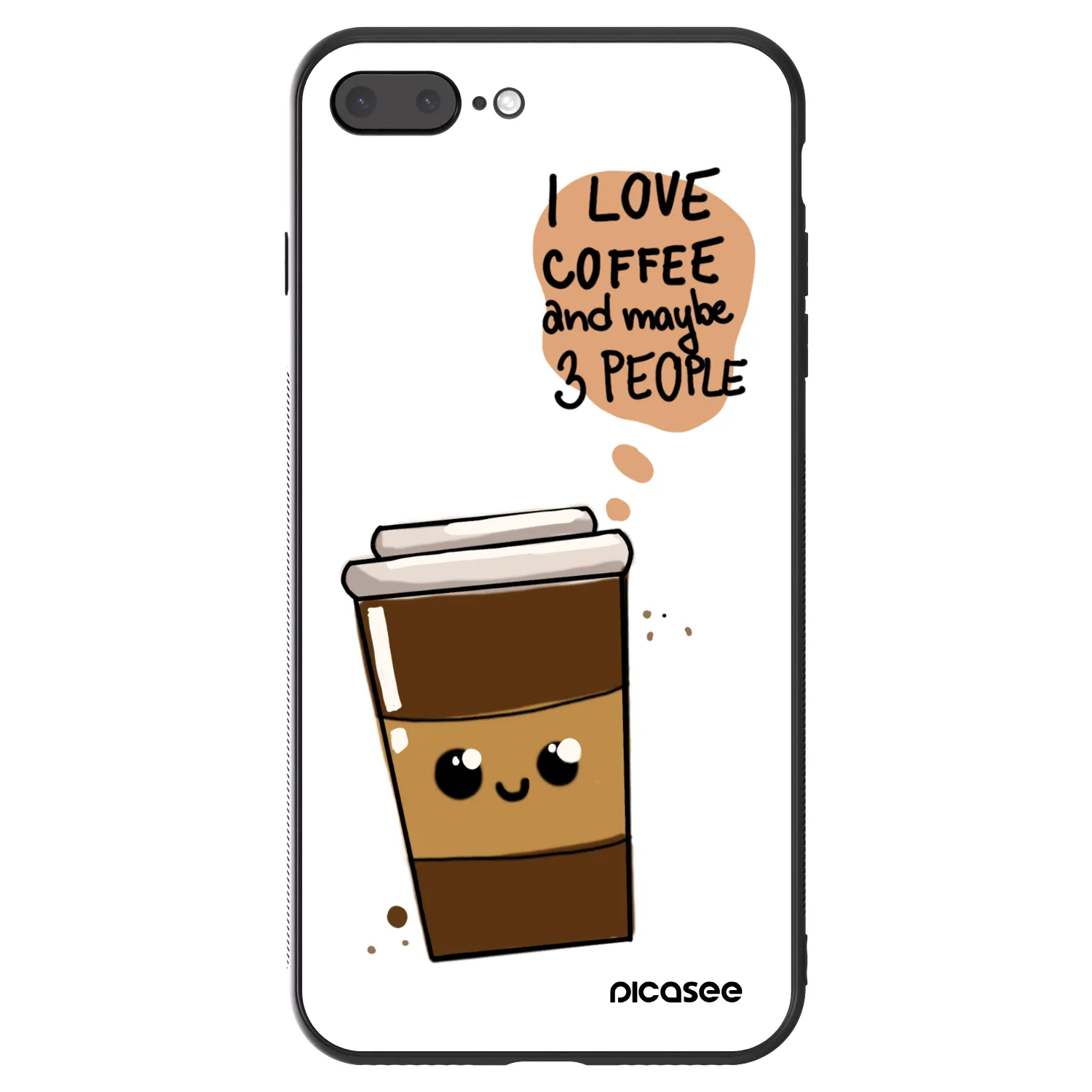 Picasee ULTIMATE CASE für Apple iPhone 7 Plus - Cute coffee