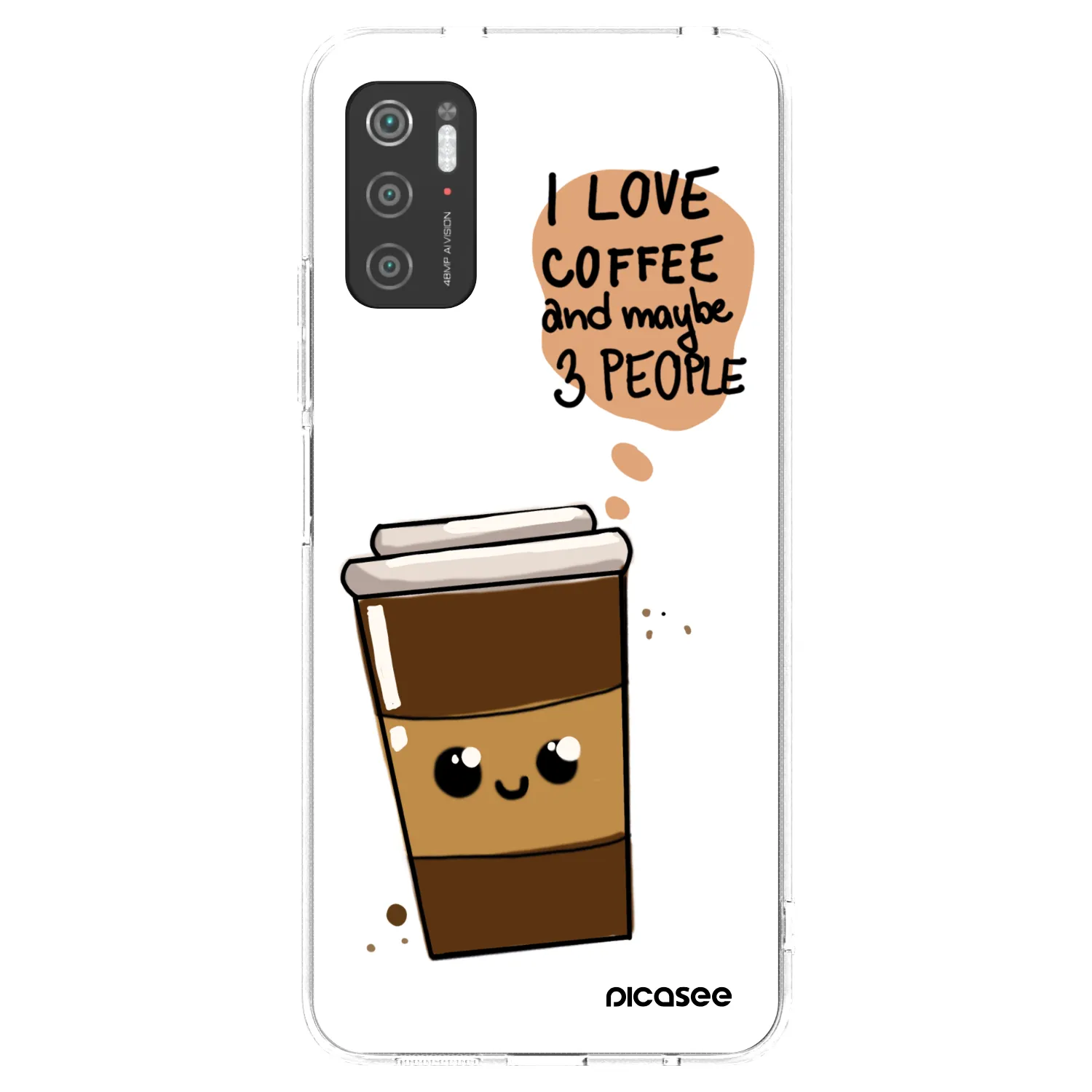 Picasee Xiaomi Poco M3 Pro 5G Hülle - Transparentes Silikon - Cute coffee