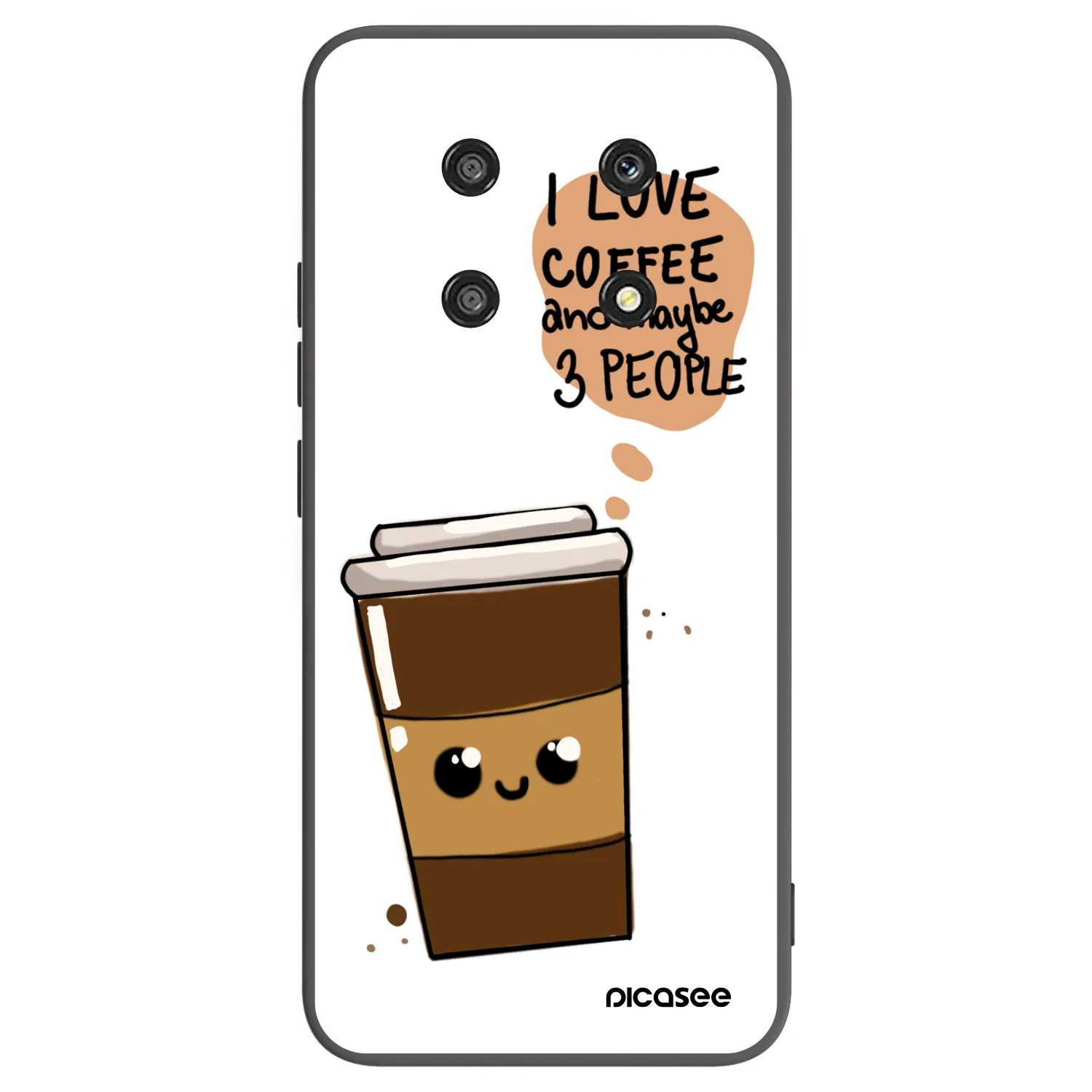 Picasee Honor Magic4 Lite 5G Hülle - Schwarzes Silikon - Cute coffee
