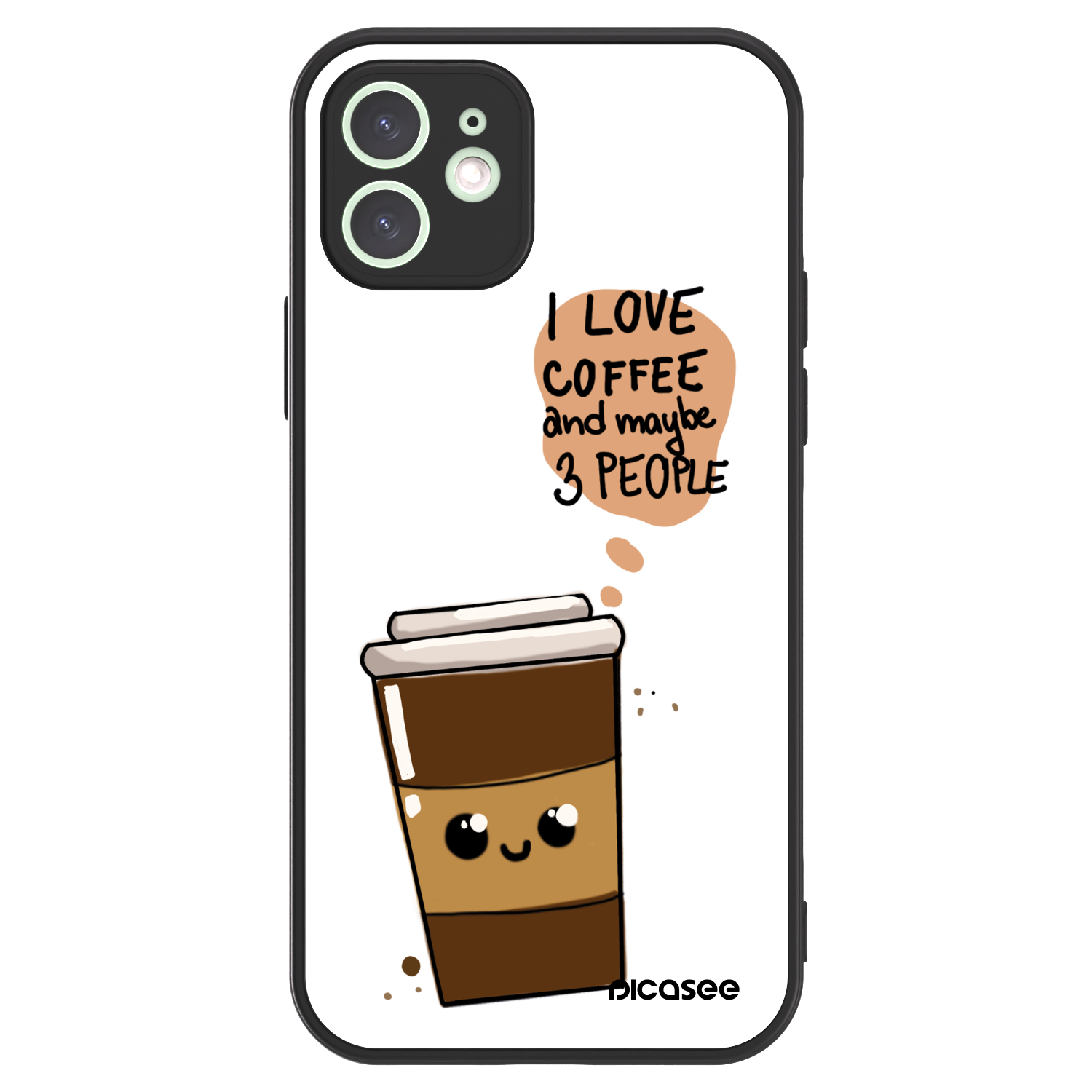 Picasee ULTIMATE CASE MagSafe für Apple iPhone 12 - Cute coffee