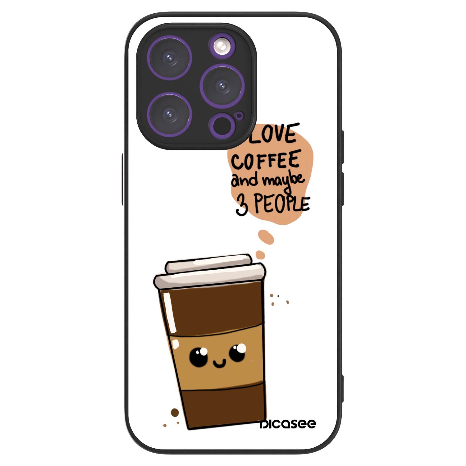 Picasee ULTIMATE CASE MagSafe für Apple iPhone 14 Pro - Cute coffee