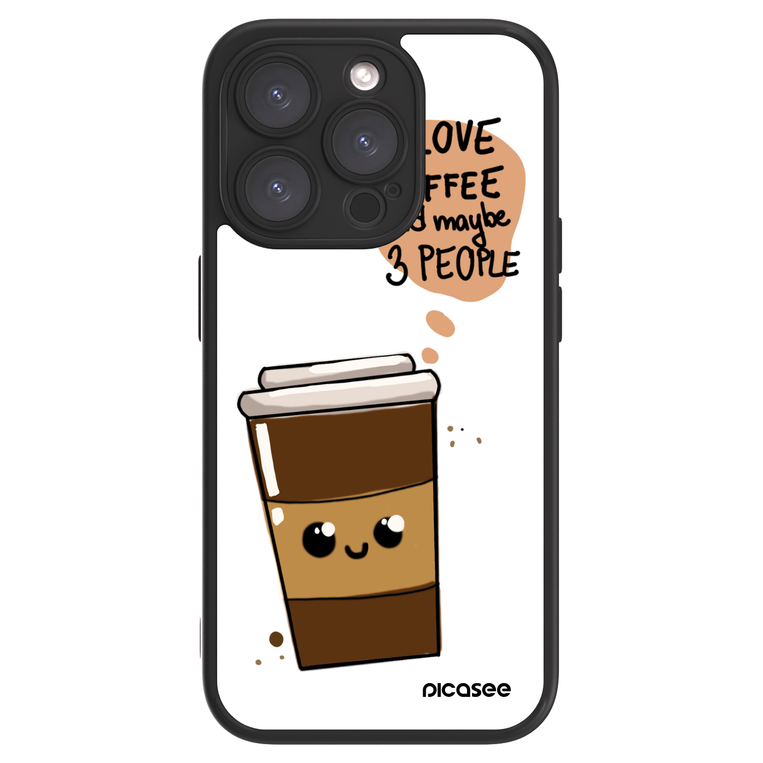 Picasee ULTIMATE CASE für Apple iPhone 15 Pro - Cute coffee
