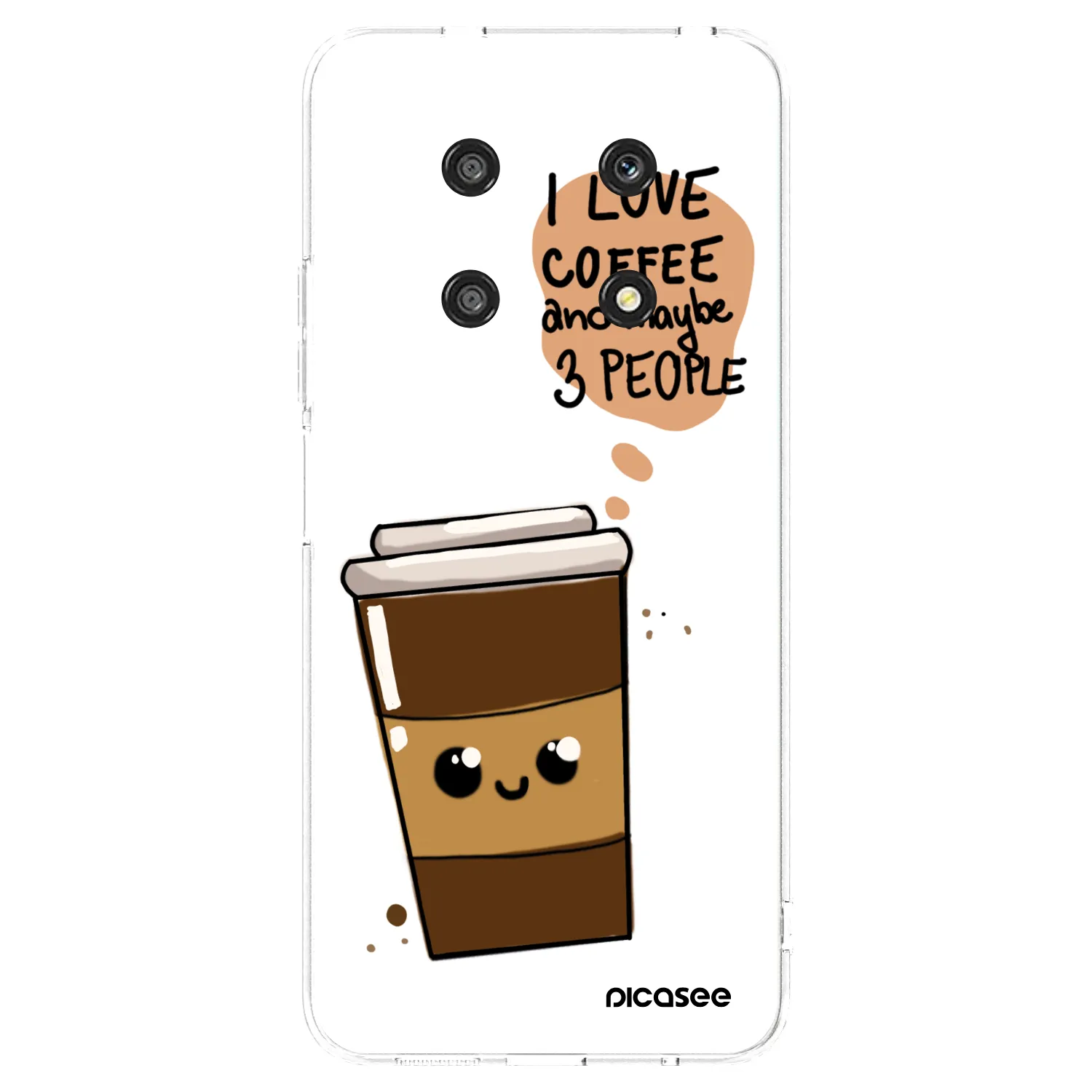 Picasee Honor Magic4 Lite 5G Hülle - Transparentes Silikon - Cute coffee