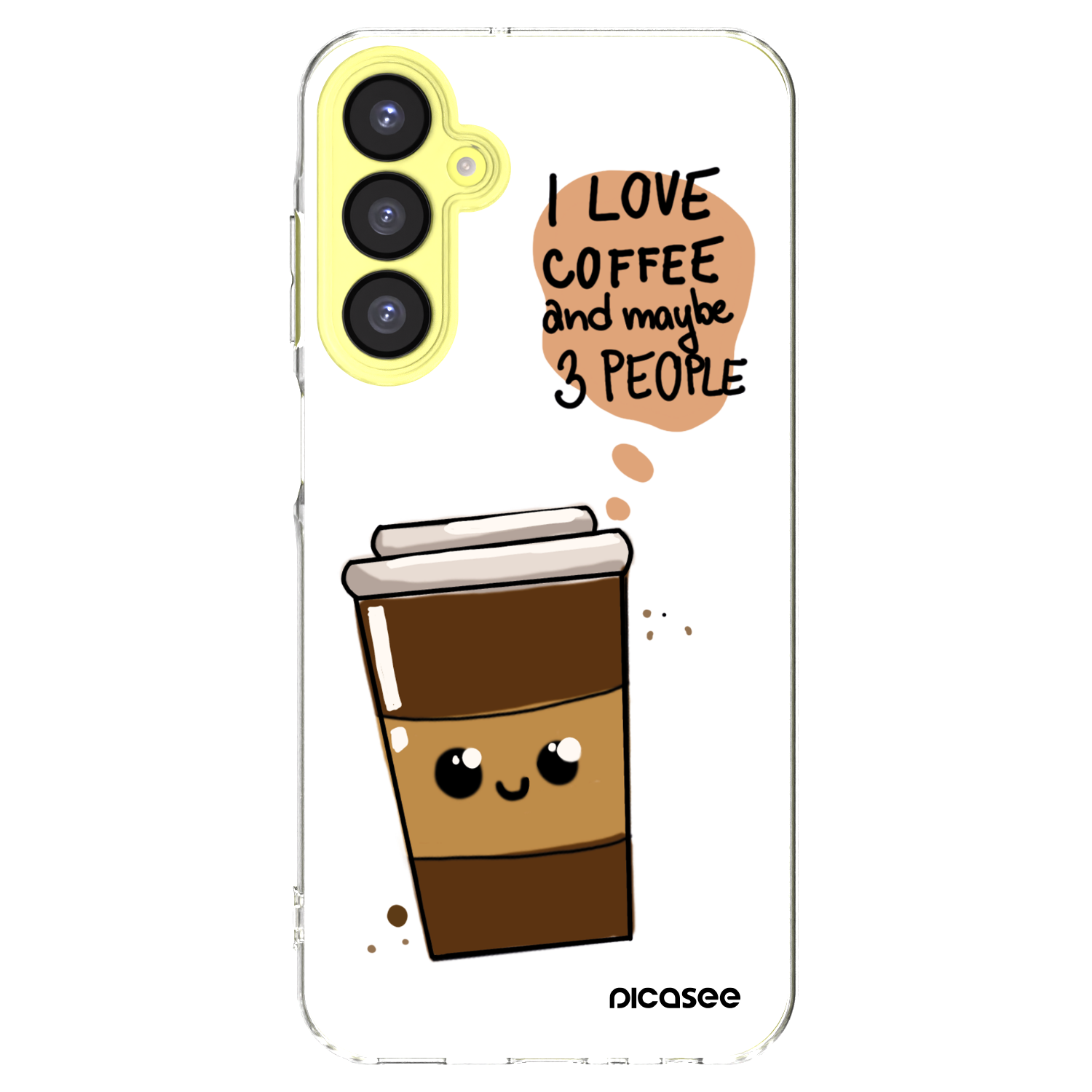 Picasee Samsung Galaxy A25 A256B 5G Hülle - Transparentes Silikon - Cute coffee