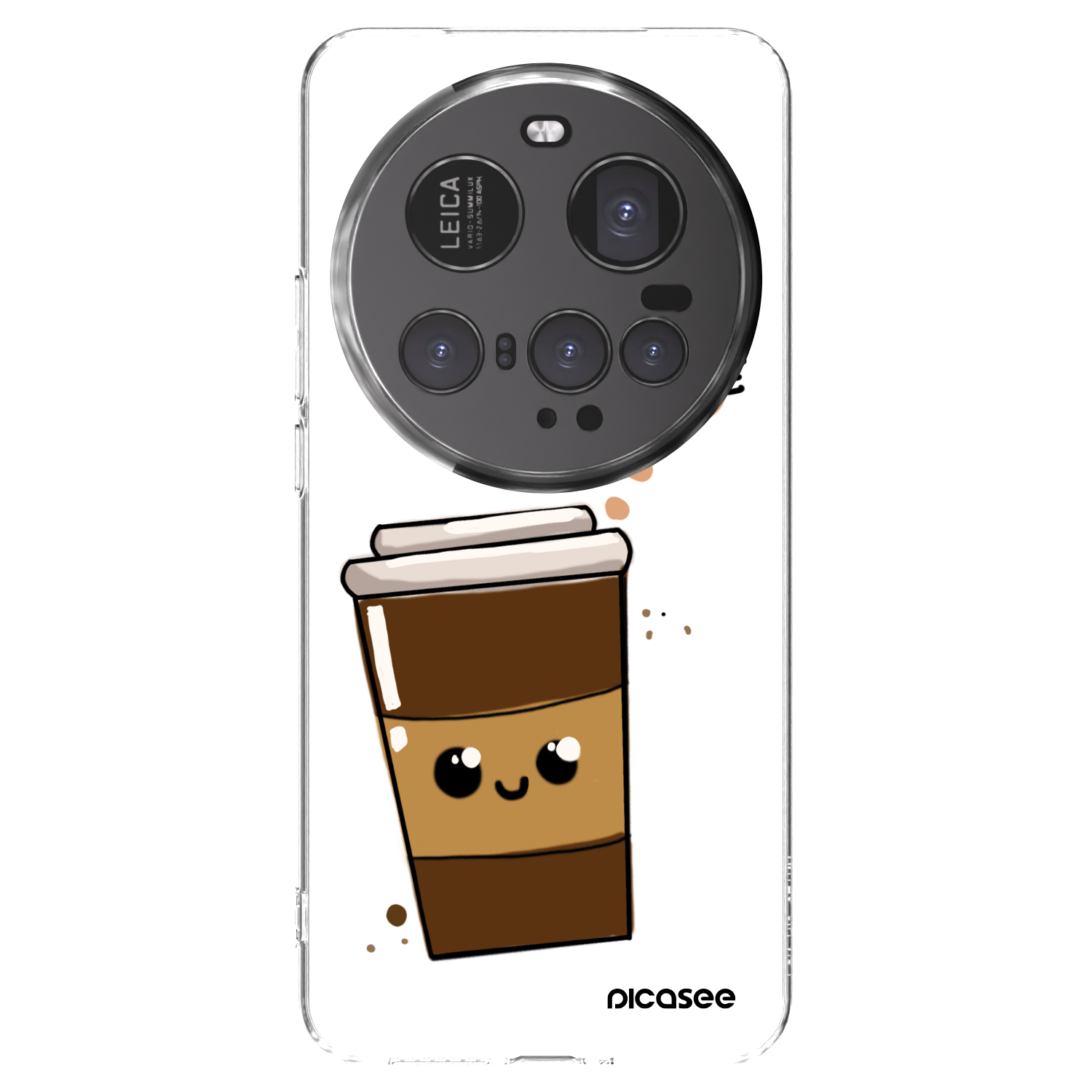 Picasee Xiaomi 15 Ultra Hülle - Transparentes Silikon - Cute coffee