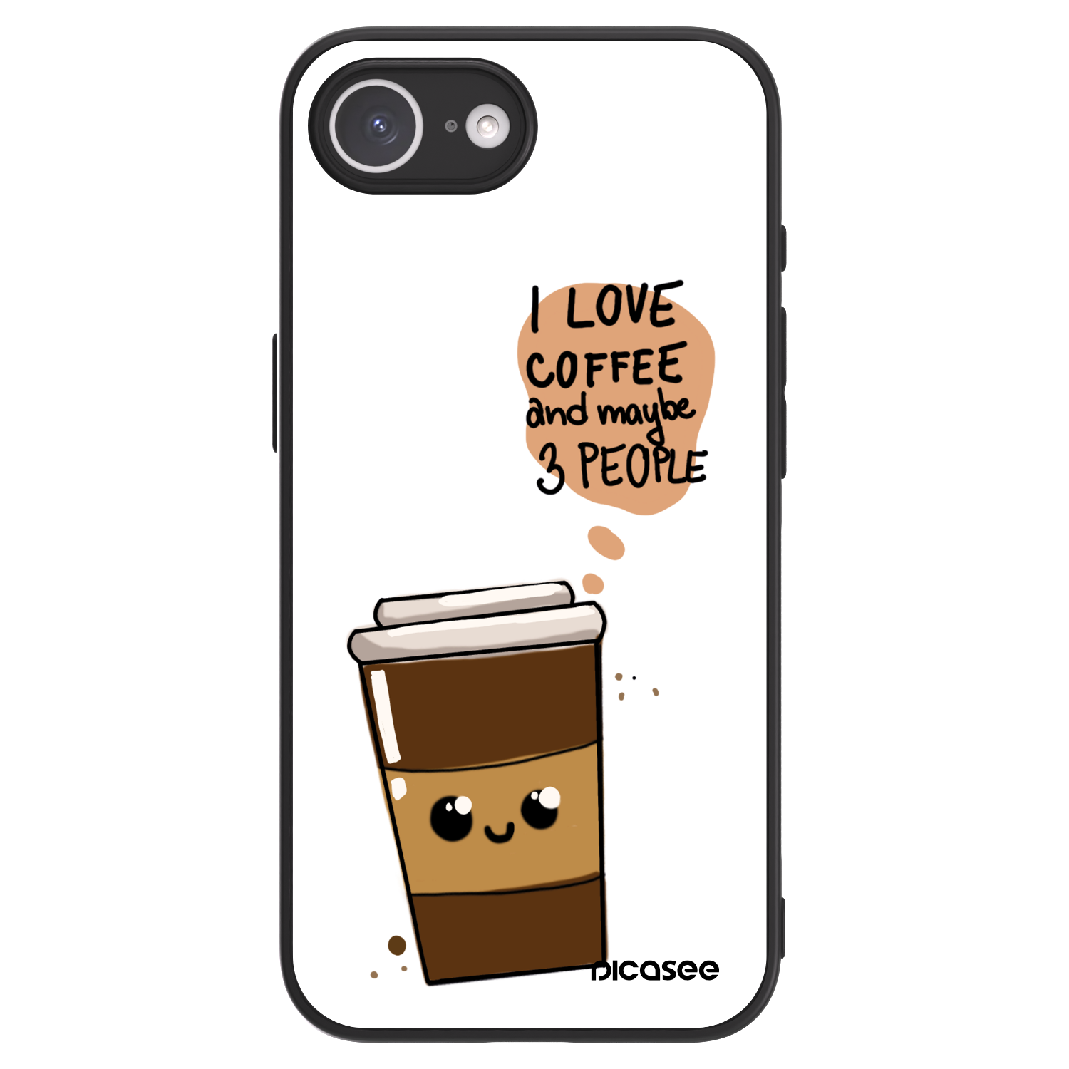 Picasee ULTIMATE CASE MagSafe für Apple iPhone 16e - Cute coffee