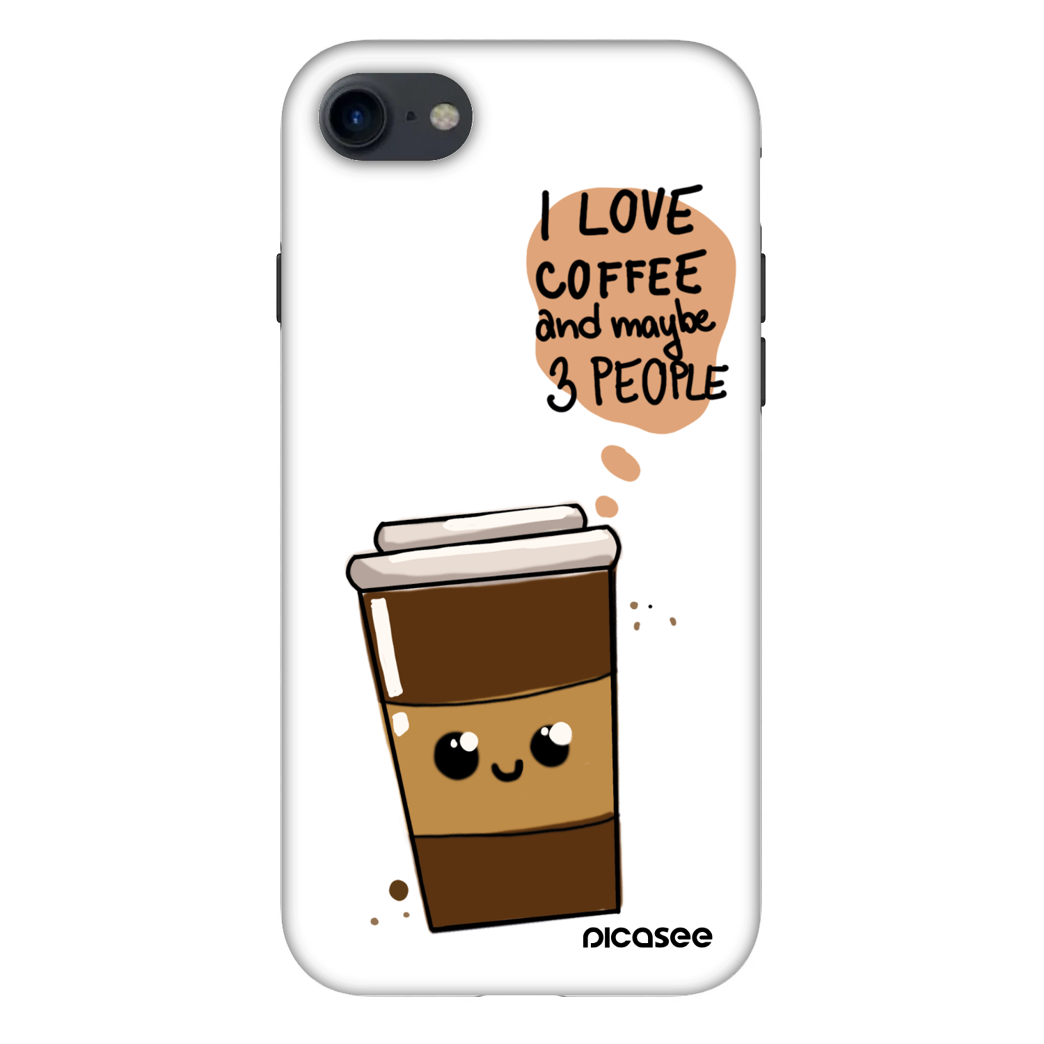 Picasee Fashion Case für Apple iPhone SE 2022 - Cute coffee