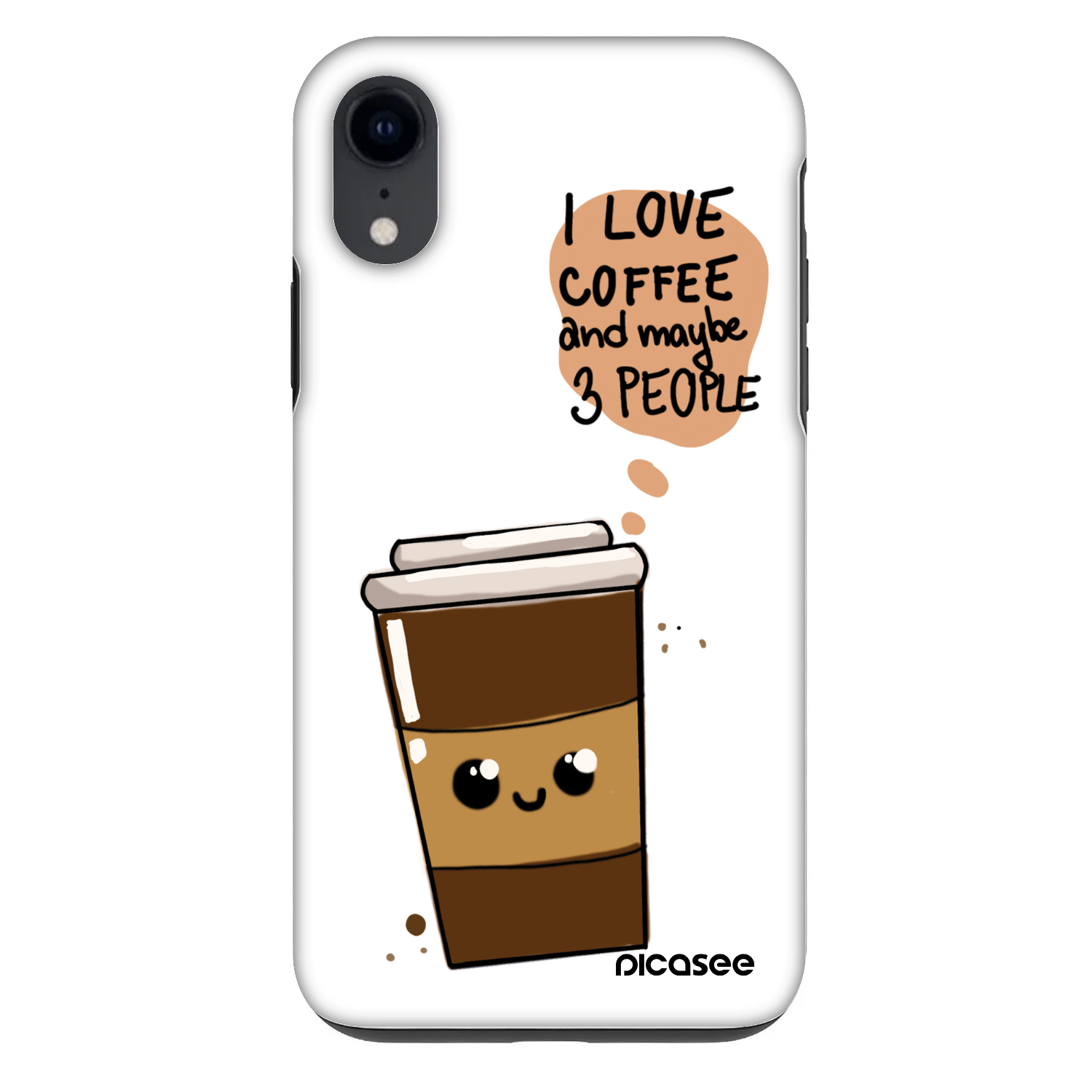 Picasee Fashion Case für Apple iPhone XR - Cute coffee