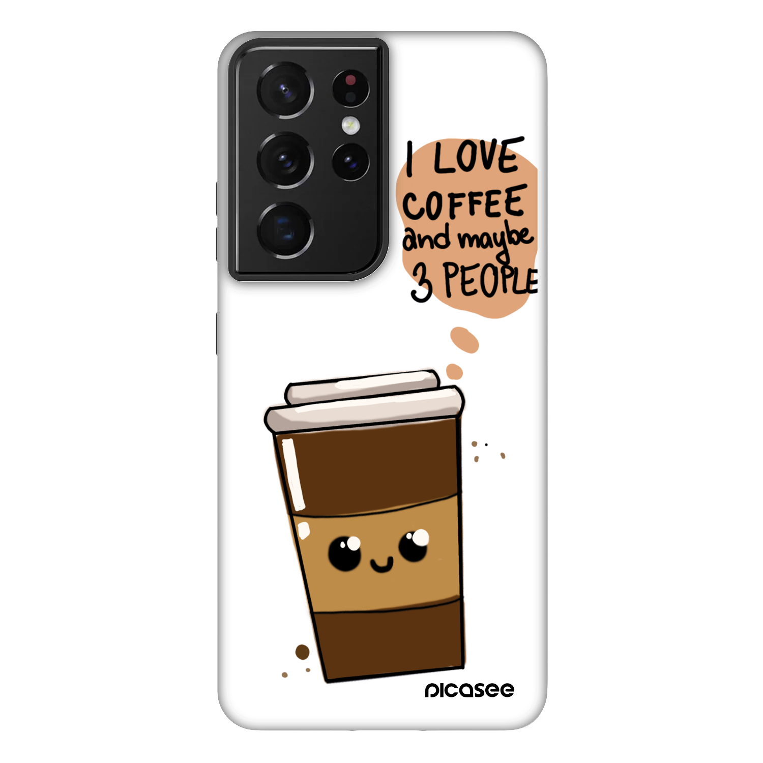 Picasee Fashion Case für Samsung Galaxy S21 Ultra 5G G998B - Cute coffee