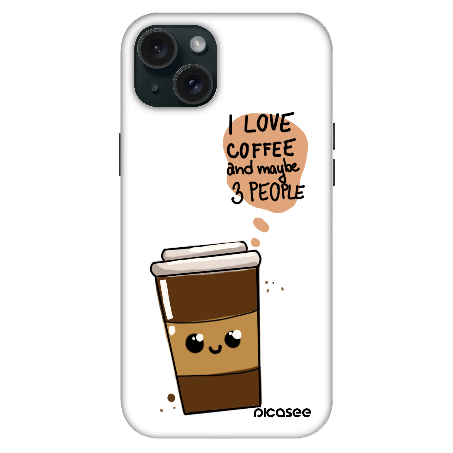 Picasee Fashion Case MagSafe für Apple iPhone 15 Plus - Cute coffee