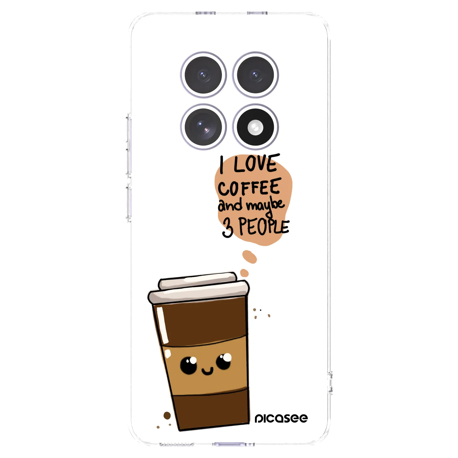 Picasee Xiaomi Redmi Note 15 Hülle - Transparentes Silikon - Cute coffee