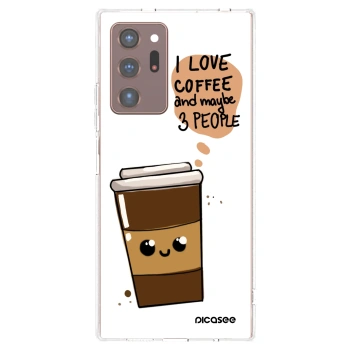 Picasee Samsung Galaxy Note 20 Ultra Hülle - Transparentes Silikon - Cute coffee