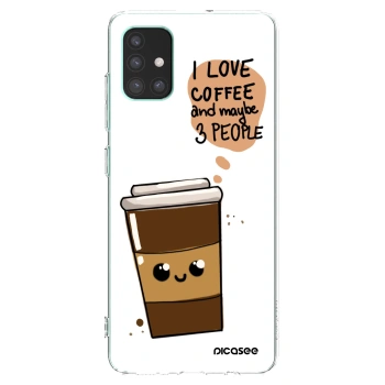 Picasee Samsung Galaxy M51 M515F Hülle - Transparentes Silikon - Cute coffee