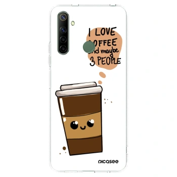 Picasee Realme 6i Hülle - Transparentes Silikon - Cute coffee