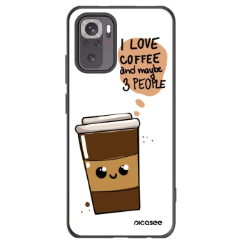 Picasee Xiaomi Redmi Note 10 Hülle - Schwarzes Silikon - Cute coffee