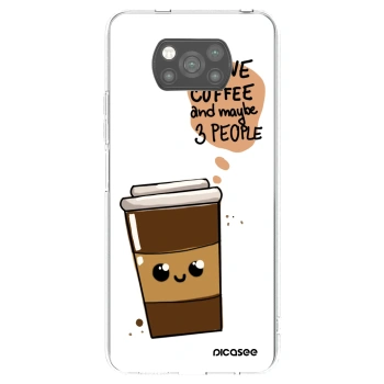 Picasee Xiaomi Poco X3 Pro Hülle - Schwarzes Silikon - Cute coffee