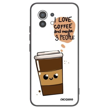 Picasee Xiaomi Mi 11 Hülle - Schwarzes Silikon - Cute coffee