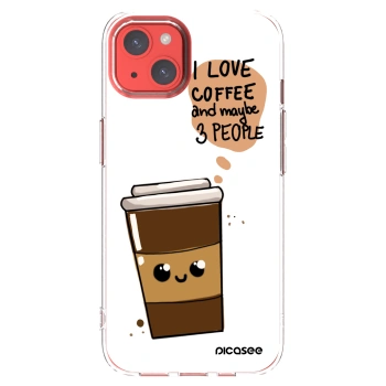 Picasee Apple iPhone 13 Hülle - Transparentes Silikon - Cute coffee