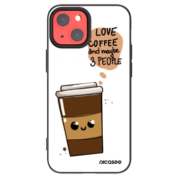 Picasee Apple iPhone 13 mini Hülle - Schwarzes Silikon - Cute coffee