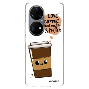 Hülle für Huawei P50 - Cute coffee