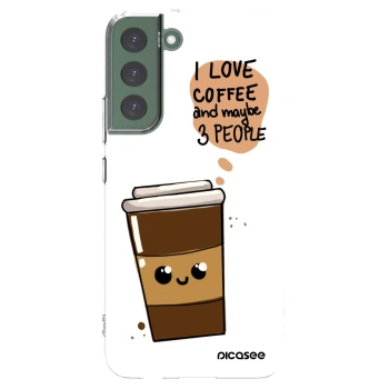 Picasee Samsung Galaxy S22+ 5G Hülle - Transparentes Silikon - Cute coffee
