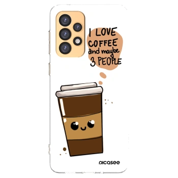 Picasee Samsung Galaxy A33 5G A336 Hülle - Transparentes Silikon - Cute coffee