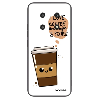 Picasee Honor Magic4 Lite 5G Hülle - Schwarzes Silikon - Cute coffee