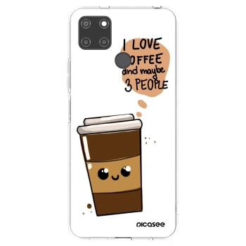 Picasee Realme C21Y Hülle - Transparentes Silikon - Cute coffee