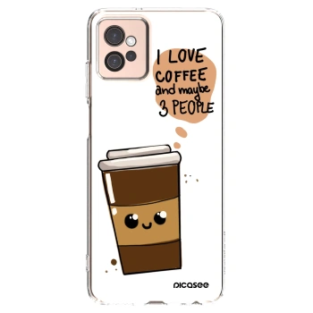 Picasee Motorola Moto G32 Hülle - Transparentes Silikon - Cute coffee