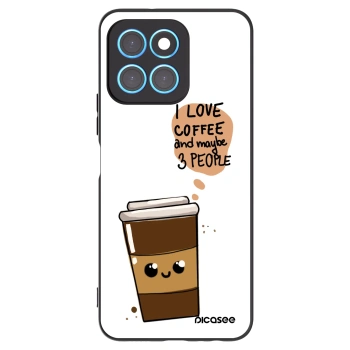 Picasee Honor X6 Hülle - Schwarzes Silikon - Cute coffee