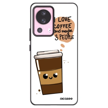 Picasee Xiaomi 13 Lite Hülle - Schwarzes Silikon - Cute coffee