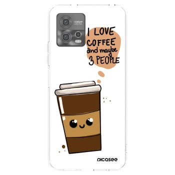 Picasee Motorola Moto G72 Hülle - Transparentes Silikon - Cute coffee