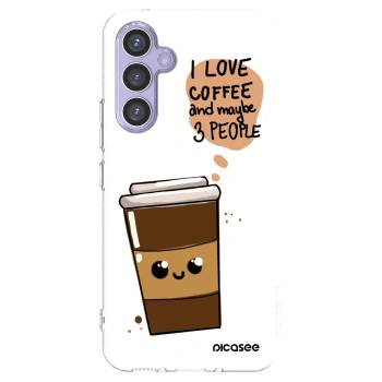 Picasee Samsung Galaxy A54 5G A546B Hülle - Transparentes Silikon - Cute coffee