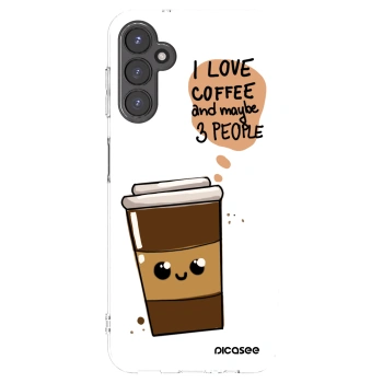 Picasee Samsung Galaxy A14 4G A145R Hülle - Transparentes Silikon - Cute coffee