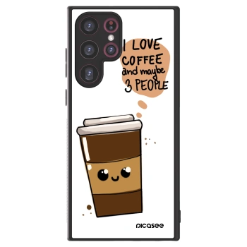 Picasee ULTIMATE CASE PowerShare für Samsung Galaxy S22 Ultra 5G - Cute coffee