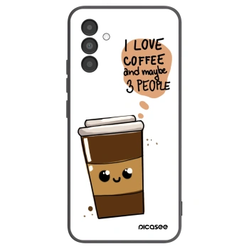Picasee Samsung Galaxy A04s A047F Hülle - Schwarzes Silikon - Cute coffee