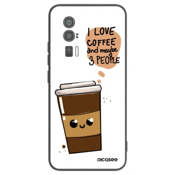 Picasee Xiaomi Poco F5 Pro 5G Hülle - Schwarzes Silikon - Cute coffee