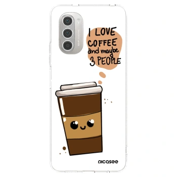 Picasee Motorola Moto G51 Hülle - Transparentes Silikon - Cute coffee