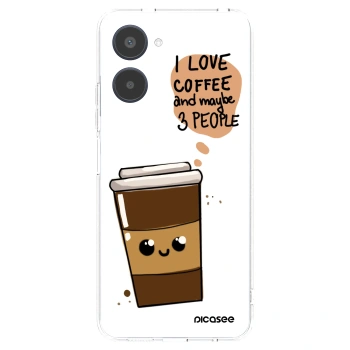 Picasee Realme 10 4G Hülle - Transparentes Silikon - Cute coffee