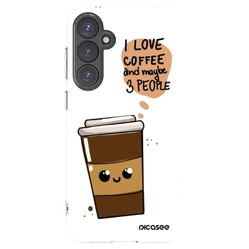 Picasee Samsung Galaxy S23 FE S711B Hülle - Transparentes Silikon - Cute coffee