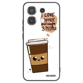 Picasee Xiaomi Poco X6 Hülle - Schwarzes Silikon - Cute coffee
