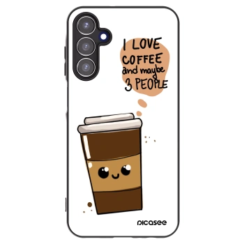 Picasee Samsung Galaxy A15 A155F 4G Hülle - Schwarzes Silikon - Cute coffee