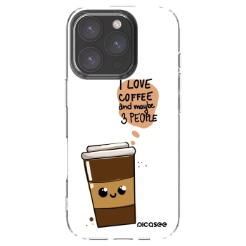 Picasee Apple iPhone 16 Pro Hülle - Transparentes Silikon - Cute coffee